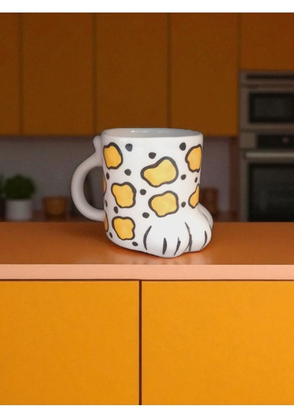 Seramik El Yapımı Pati Kupa