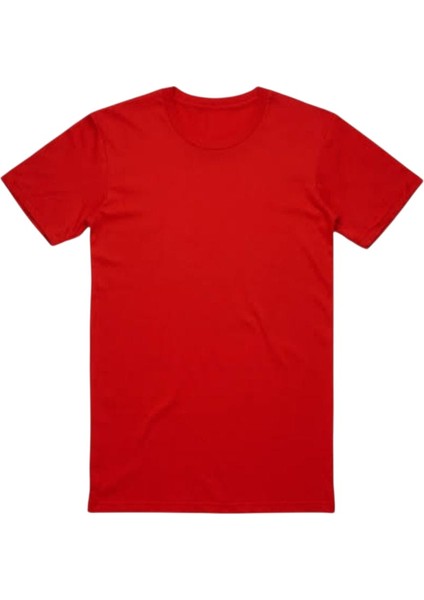 Okul Tişört Kırmızı Kısa Kollu