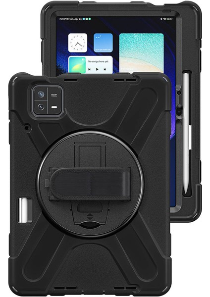 En Iyi Tablet Kılıfı Xiaomi Mi Pad 6 + Pro Uyumlu El Tutacaklı Standlı Askılı Tablet Kılıfı Kılıf