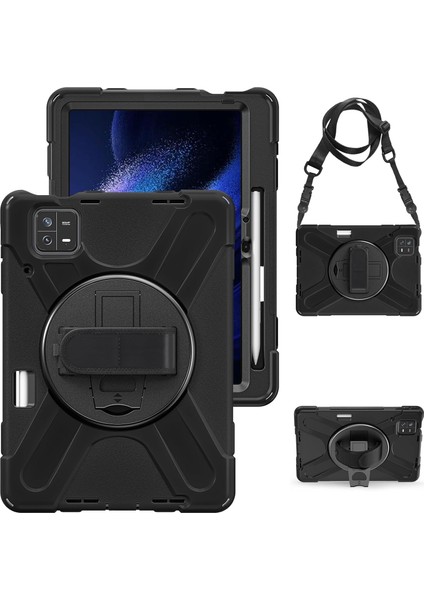 En Iyi Tablet Kılıfı Xiaomi Mi Pad 6 + Pro Uyumlu El Tutacaklı Standlı Askılı Tablet Kılıfı Kılıf fırsatları