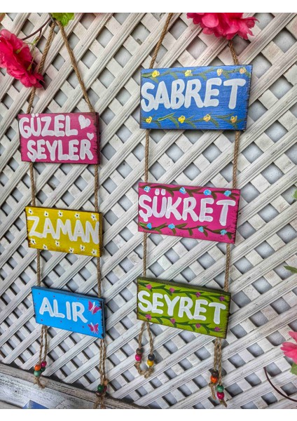 El Yapımı Pano Set,6 Parça, Her Biri 8×15 Cm,bahçe Dekoru fırsatları