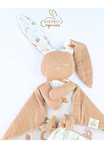 %100 Organik Müslin Tuli Bebek Battaniye ve Oyun Arkadaşı Seti – 95X95 cm fırsatları