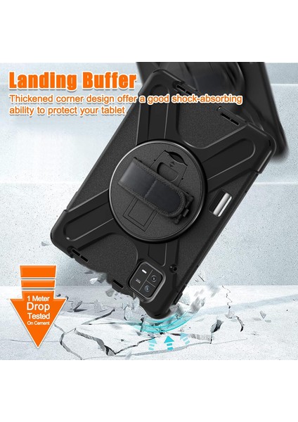 En Iyi Tablet Kılıfı Lenovo M10 Plus 10.6 Uyumlu Uyumlu Tutacaklı Standlı Askılı Tablet Kılıfı Kılıf modelleri