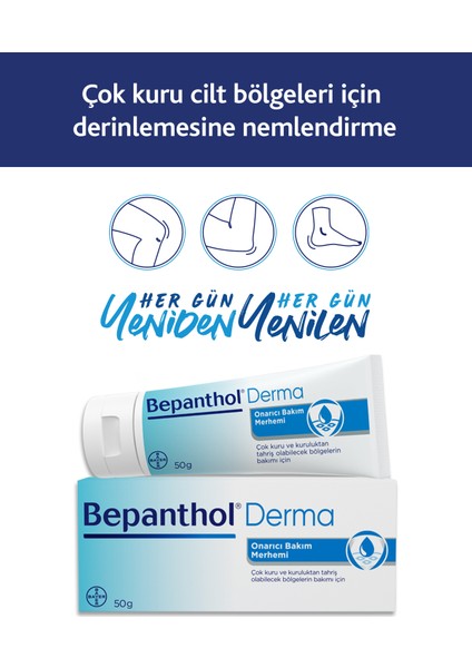 Asfstore Bepanthol Derma Onarıcı Bakım Merhemi 50 gr 2 Adet fiyatları