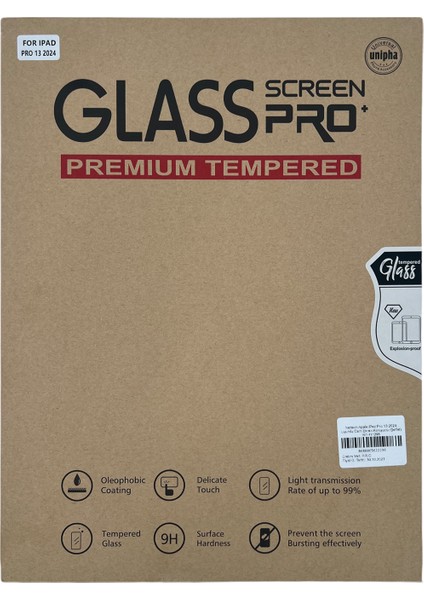 iPad Pro 13 Ekran Koruyucu 9h Temperli Cam Glass Screen Pro+Ipad Pro 13 (2024) Cam Koruyucu fiyatları