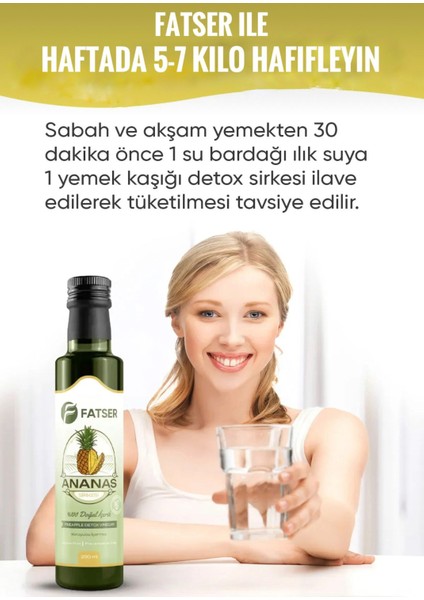 Bromelain Ananas Içeren Detox Sirkesi