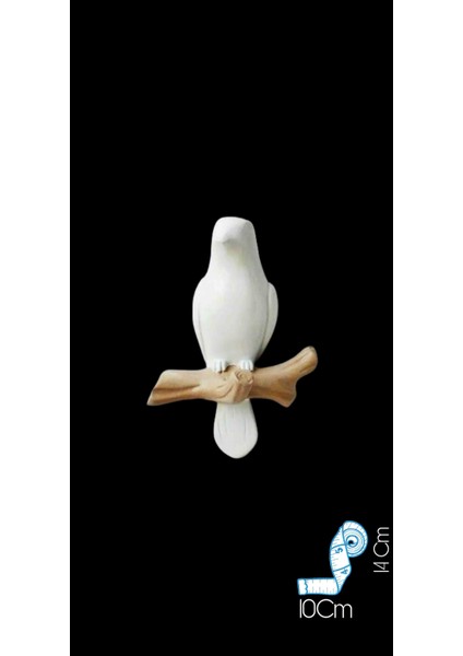 Beyaz Kuş Duvar Dekoru ve Askılık fiyatları
