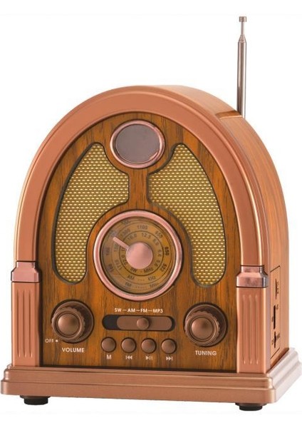 D-58 Ahşap Nostalji Radyo Kablosuz Bluetooth Hoparlör fırsatları