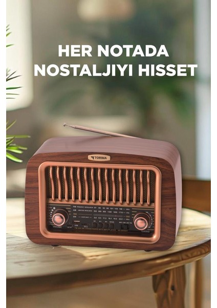 D-59 Ahşap Nostalji Radyo Kablosuz Bluetooth Hoparlör fiyatları