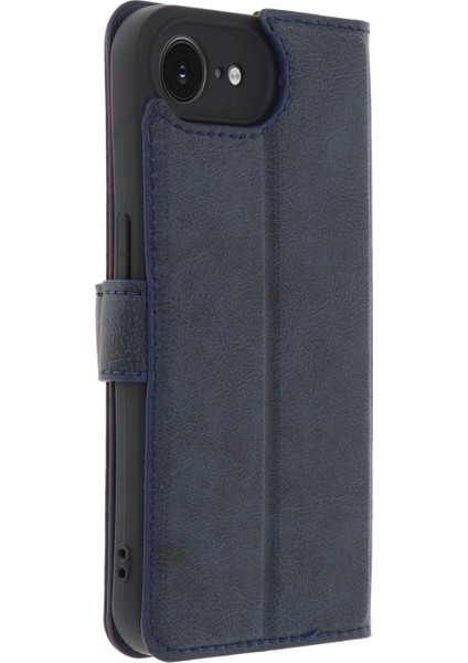 iPhone 16E Kılıf Trend S Plus Kapaklı Kılıf - Lacivert modelleri