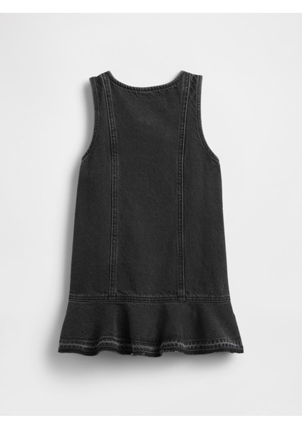 Kız Bebek Siyah Denim Peplum Elbise fiyatları