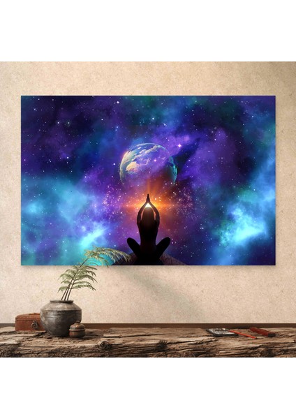 Meditasyon Gezegenbaskı Kanvas Tablo