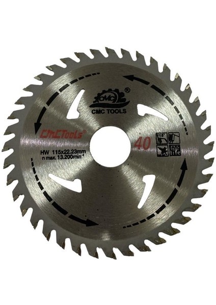 Cmc 4180 Elmas Daire Testere 115X22,2 mm 40 Diş