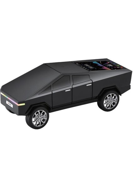 D68 Siyah Cybertruck Araba Tasarımlı Bluetooth Hoparlör 15W Güçlü Ses Rgb LED /tws/usb fırsatları