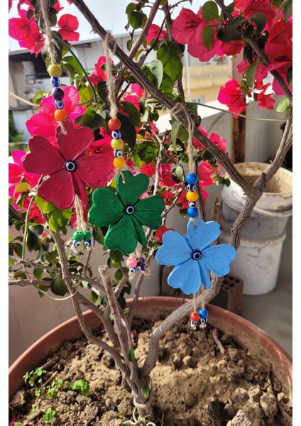 Dekoratif 4 Yapraklı Yonca Duvar Süsü - 3 Adet Ağaç, Bahçe ve Balkon Süsü