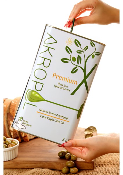 Premium Serisi Taptaze Meyvemsi Soğuk Sıkım Naturel Sızma Zeytinyağı 2x3=6 Litre Alaca Hasat Düşük Asit Yüksek Polifenol fırsatları