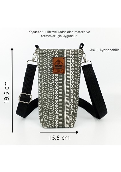 Woody Cord 1 Litrelik Tasarım Matara Su Şişesi Taşıma Çantası Bottle Bag fiyatları