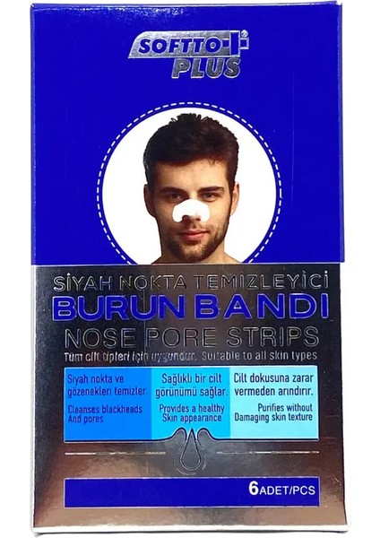 Softto Plus Burun Bandı Mavi
