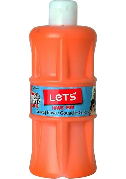 Lets Guaj Boya 500 ml Plastik Turuncu L-5102