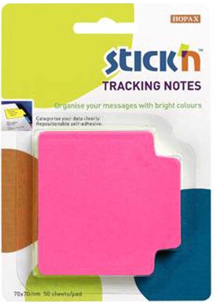 Stıckn Yapışkanlı Not Kağıdı Trackıng 50 Yp 70X70 Fosforlu Pembe 21481