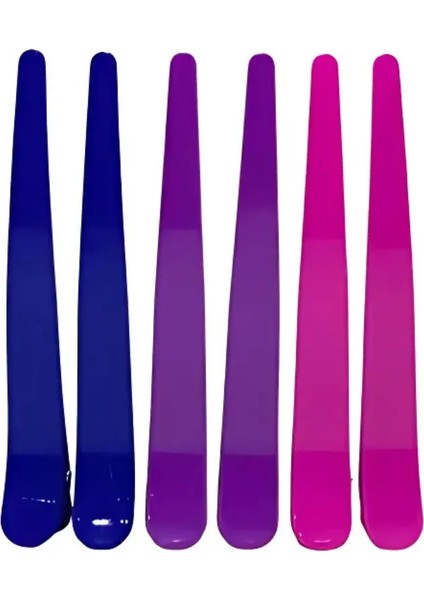 Nano Absolute Barber Shop Renkli Saç Ayırma Maşası 6 Adet