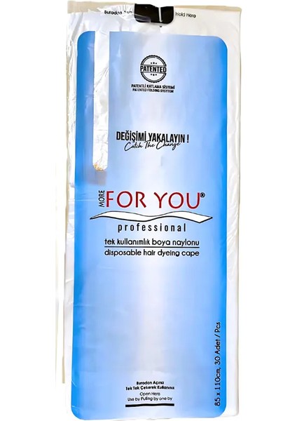 More For You Tek Kullanımlık Saç Kesim Örtüsü 50 Adet