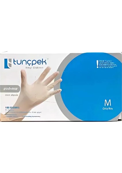 Tunçpek Vinyl Eldiven Pudrasız 100 Adet - S modelleri