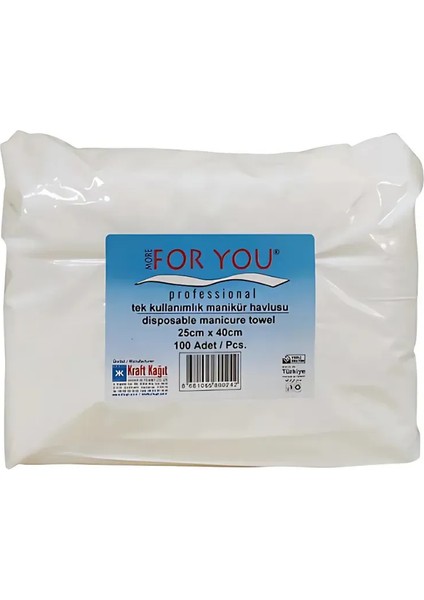 More For You Tek Kullanımlık Manikür Havlusu 100’LÜ