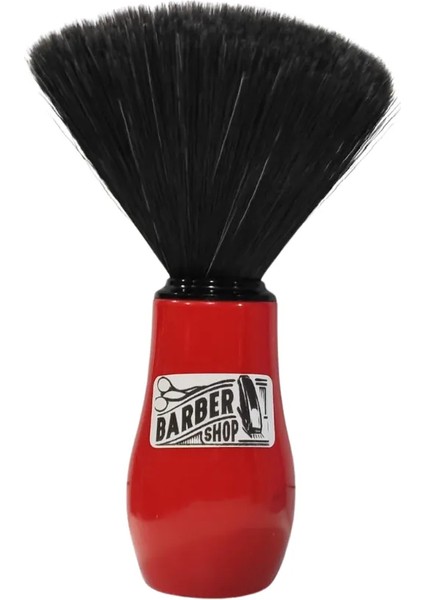 Barber Shop Ense Fırçası Kırmızı Siyah
