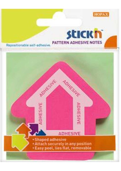 Stıckn Yapışkanlı Not Kağıdı Ok Şekilli 50 Yp 70X70 Pembe 21542