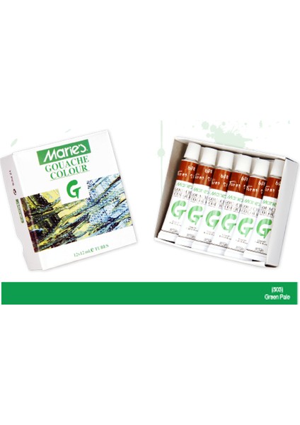 Guaj Boya 12 ml Yeşil Pale (Yeşil Soluk) 503