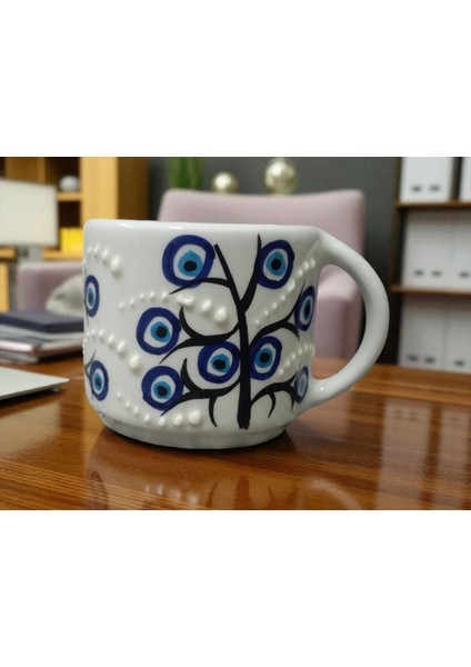 Seramik El Yapımı Nazar Ağacı Kupa fiyatları