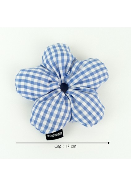 Woody Cord Scrunchies Içi Dolgulu Lastikli Büyük Boy Çiçek Model Saç Tokası fiyatları
