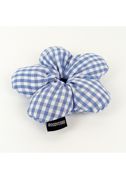 Woody Cord Scrunchies Içi Dolgulu Lastikli Büyük Boy Çiçek Model Saç Tokası modelleri