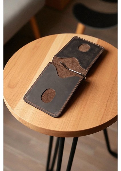 Kahverengi Deri Para Klipsli Cüzdan İnce Kartlık Erkek Cüzdan Hediyelik fiyatları