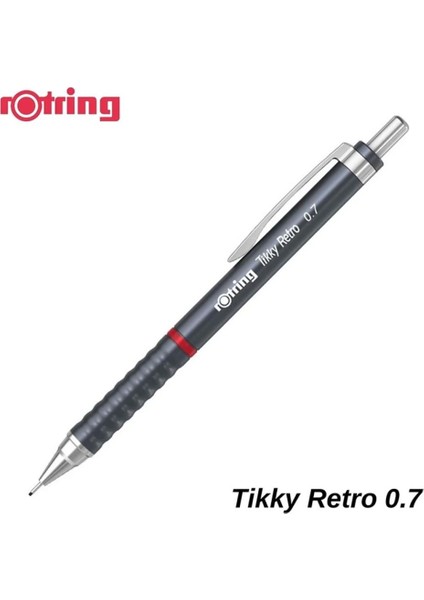 Versatil Kalem Tıkky Retro Metalik Gri 0.7 mm 2202570