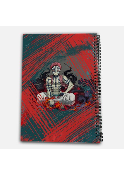 Demon Slayer Akaza Çizgisiz A4 Okul Defteri 72 Yaprak Model 2 modelleri