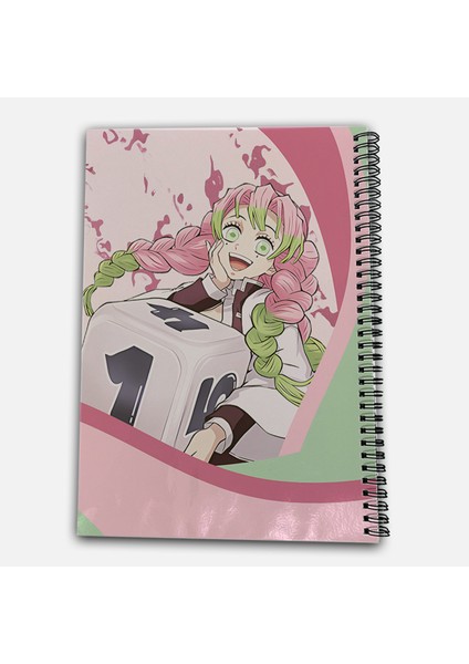 Demon Slayer Mitsuri Çizgisiz A4 Okul Defteri 72 Yaprak Model 3 modelleri