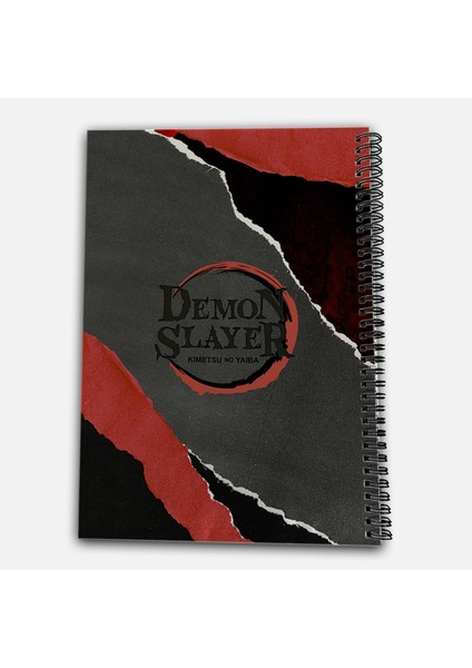 Demon Slayer Kokushibo Çizgili A4 Okul Defteri 72 Yaprak Model 1 modelleri