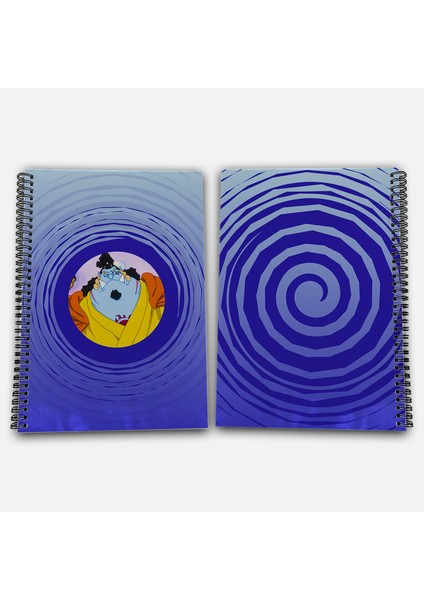 One Piece Jinbe Kareli A4 Okul Defteri 72 Yaprak Model 3 - Hasır Şapka Serisi
