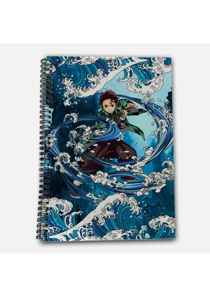 Demon Slayer Tanjiro Çizgili A4 Okul Defteri 72 Yaprak Model 3 fiyatları