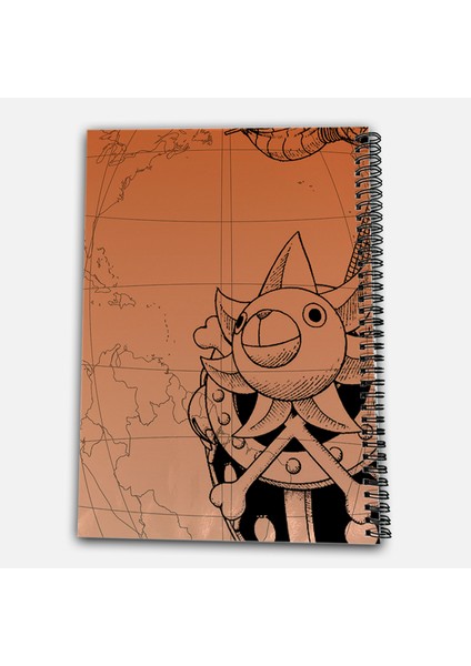 One Piece Nami Çizgili A4 Okul Defteri 72 Yaprak Model 2 - Hasır Şapka Serisi modelleri