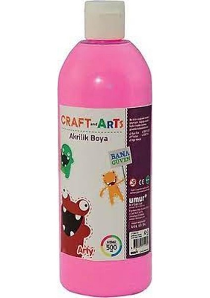 Akrilik Boya 500 ml Pembe U1560-PE