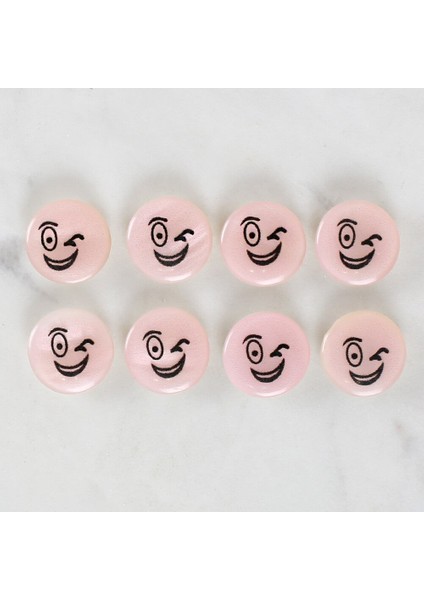 Loren Crafts 8'li Gülen Yüz Düğme - 1018 fiyatları