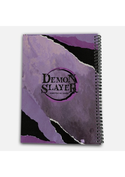 Demon Slayer Shinobu Çizgili A4 Okul Defteri 72 Yaprak Model 1 modelleri