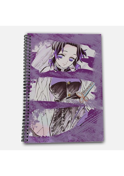 Demon Slayer Shinobu Çizgili A4 Okul Defteri 72 Yaprak Model 2 fiyatları