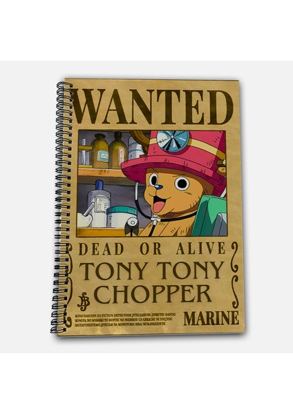 One Piece Chopper Kareli A4 Okul Defteri 72 Yaprak Model 1 - Hasır Şapka Serisi fiyatları