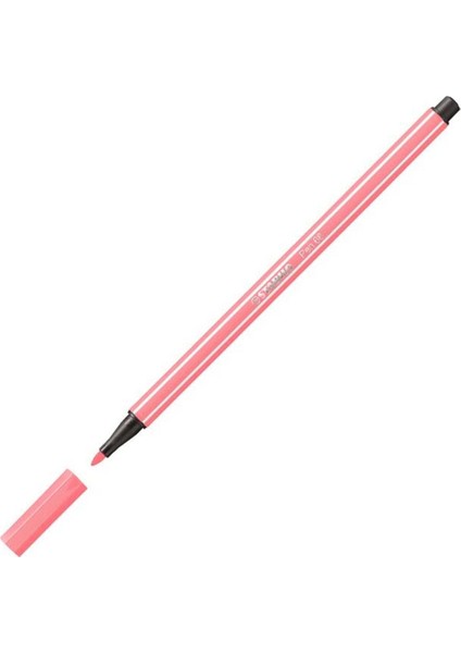 Keçe Uçlu Boya Kalemi 1 mm Fosforlu Kırmızı 68/040