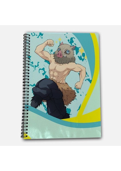 Demon Slayer Inosuke Kareli A4 Okul Defteri 72 Yaprak Model 3 fiyatları