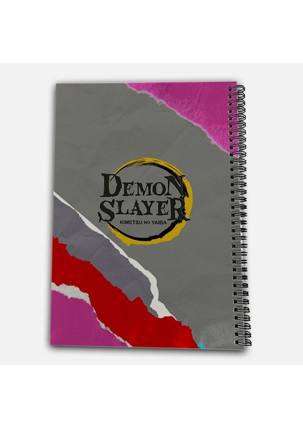 Demon Slayer Doma Çizgili A4 Okul Defteri 72 Yaprak Model 1 modelleri